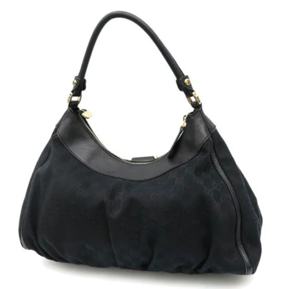 Gucci GG Canvas Abbey D Ring Hobo Bag Black - Picture 2 of 9